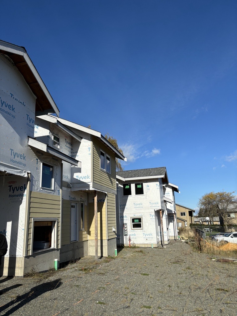 Two incomplete townhomes for Skagit Habitat for Humanities upcoming build in Anacortes